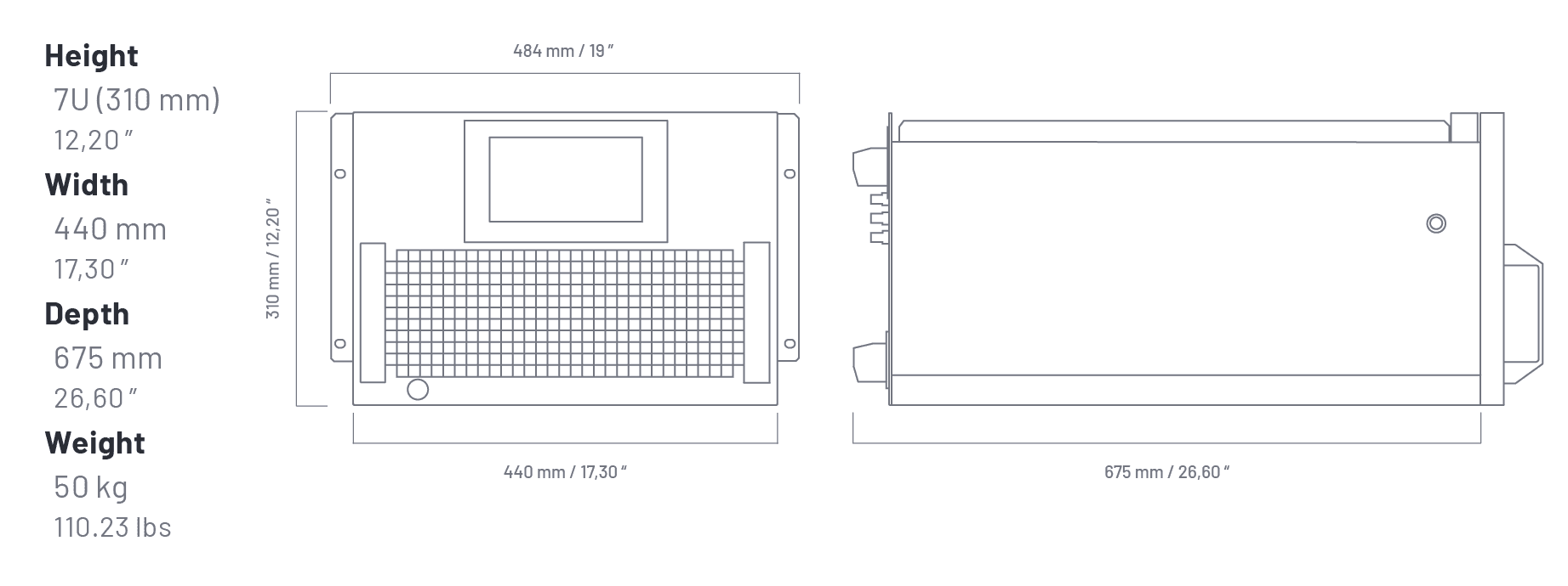 rack series size